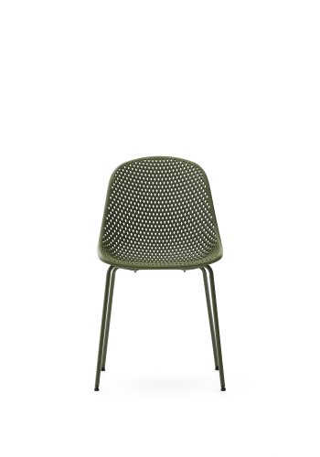 KAVE HOME Quinby udendrsstol med grnne stlben