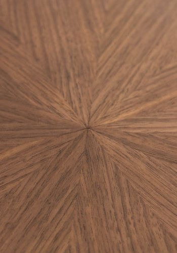 KAVE HOME Naanim spisebord, oval - valnd finér og sort gummitr (180x110)