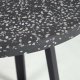 KAVE HOME Tella havebord - sort terrazzo og stl (75)