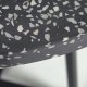 KAVE HOME Tella havebord - sort terrazzo og stl (75)