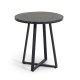KAVE HOME Tella havebord - sort terrazzo og stl (75)