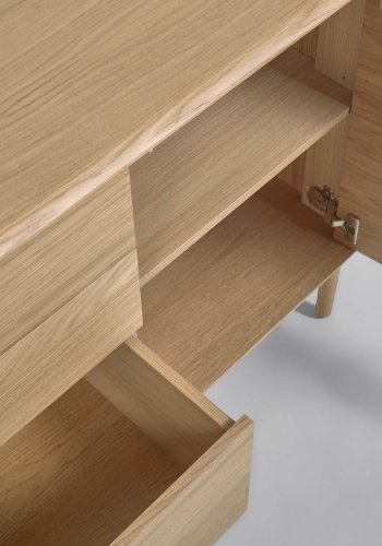 KAVE HOME Lenon sknk m. 2 lger og 3 skuffer - natur eg (152x45)