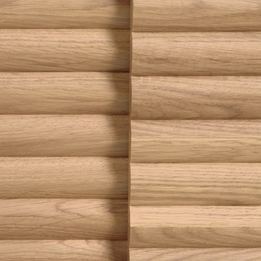 KAVE HOME Lenon TV-bord m. 2 skydelger - natur eg og eg finér (200x35)