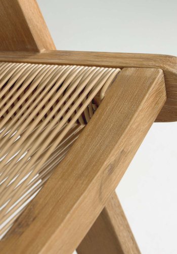 KAVE HOME Geralda loungestol - natur akacietr