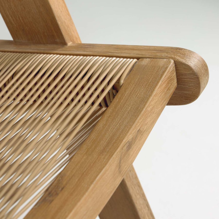 KAVE HOME Geralda loungestol - natur akacietr