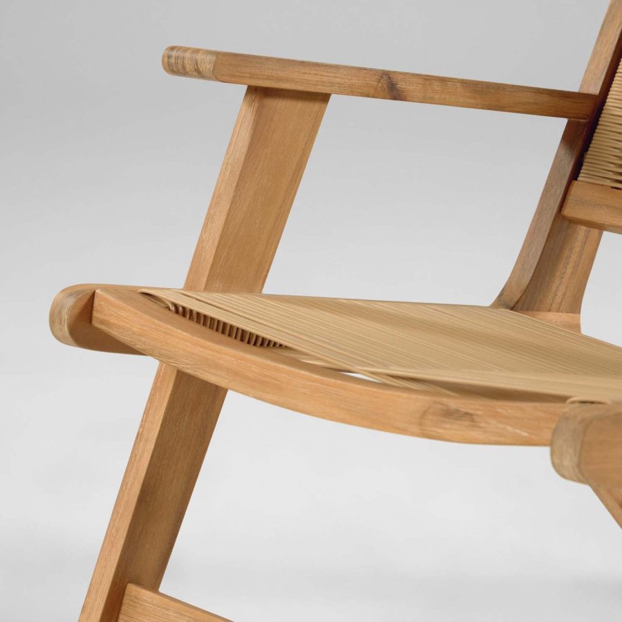 KAVE HOME Geralda loungestol - natur akacietr