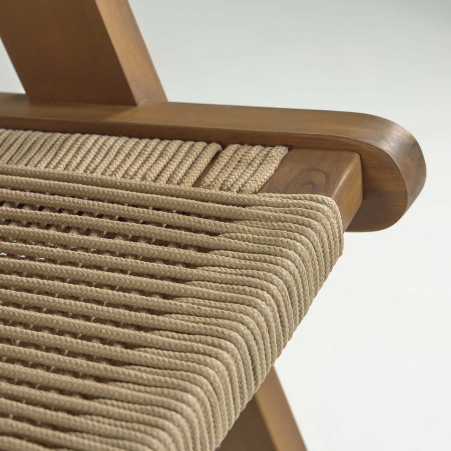 KAVE HOME Geralda loungestol - mrk akacietr 