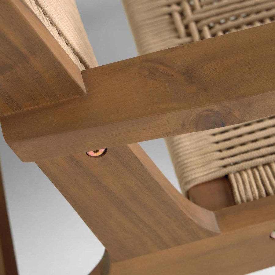 KAVE HOME Geralda loungestol - mrk akacietr 