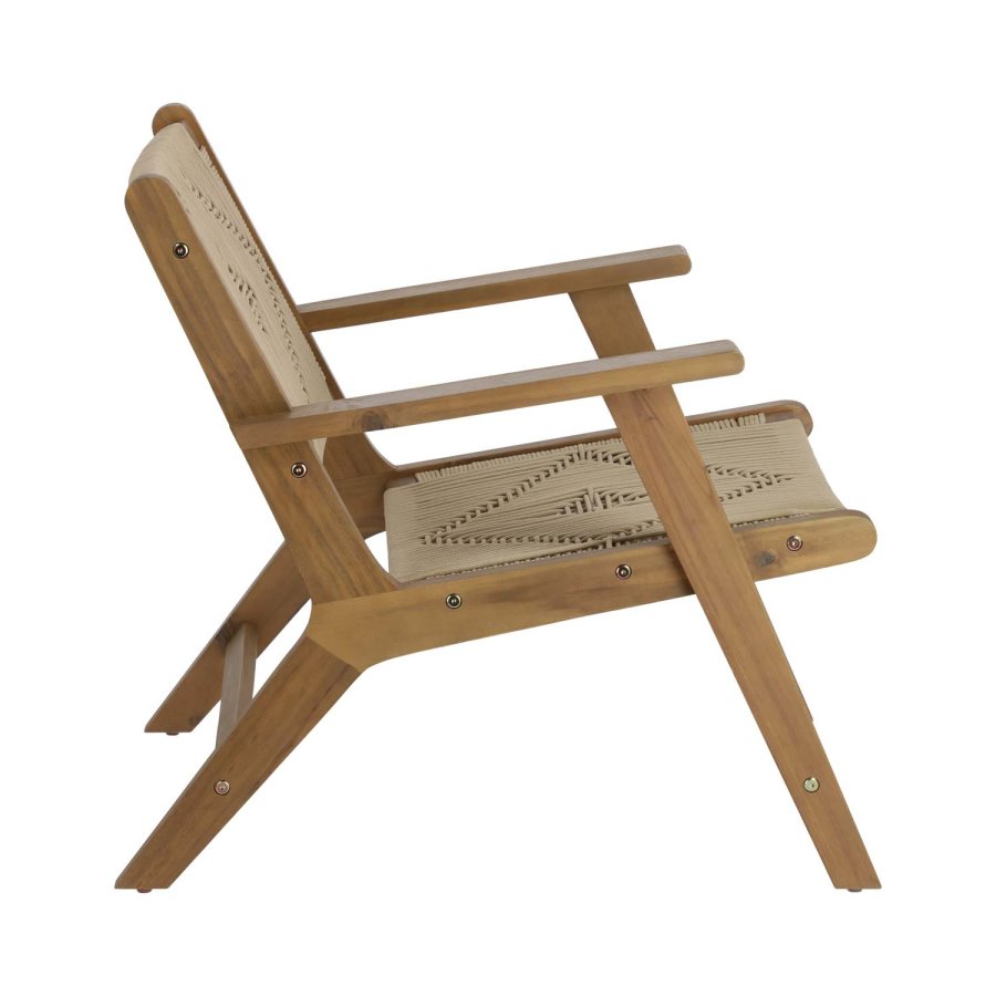 KAVE HOME Geralda loungestol - mrk akacietr 