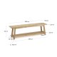 KAVE HOME Safara bnk, m. hylde natur genanvendt teak (150x32)