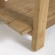 KAVE HOME Safara fodskammel, m. hylde natur genanvendt teak (50x32)