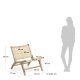 KAVE HOME Beida lnestol lnestol - natur rattan og teaktr