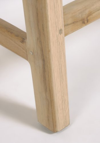 KAVE HOME Beida bnk, rektangulr - natur rattan og teaktr (120x40)