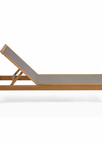 KAVE HOME Caterin liggestol - grn textilene og natur eukalyptustr