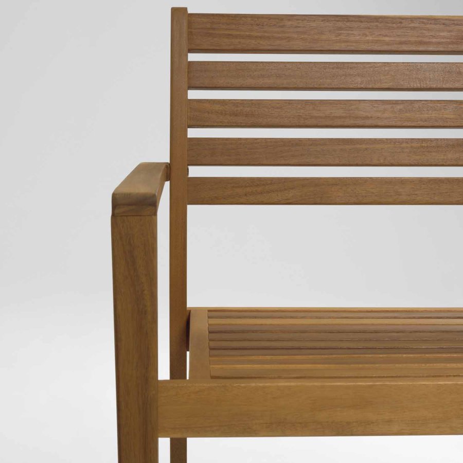 KAVE HOME Hanzel havestol, m. armln - natur akacietr