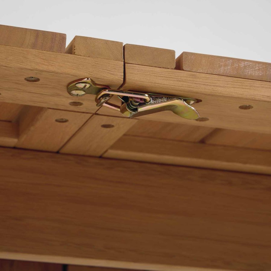 KAVE HOME Hanzel havebord, m. udtrk - natur eukalyptustr (183(240)x100)