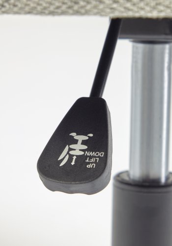 KAVE HOME Madina kontorstol, m. armln - lysegr stof og polypropylen