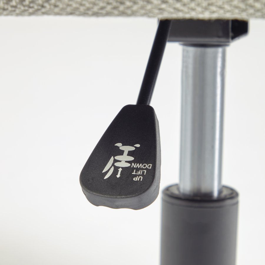 KAVE HOME Madina kontorstol, m. armln - lysegr stof og polypropylen