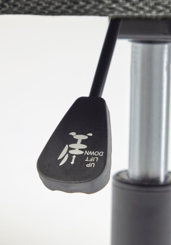 KAVE HOME Madina kontorstol, m. armln - lysegr stof og polypropylen