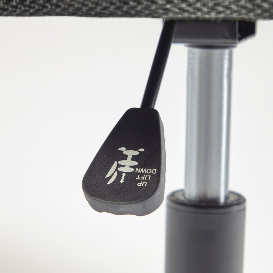 KAVE HOME Madina kontorstol, m. armln - lysegr stof og polypropylen