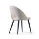 KAVE HOME Mael spisebordsstol - beige stof og sort stl