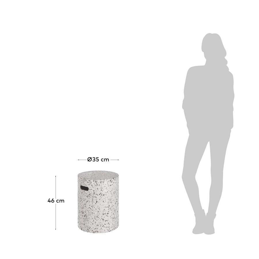 KAVE HOME Jenell havebord - hvid terrazzo (35)