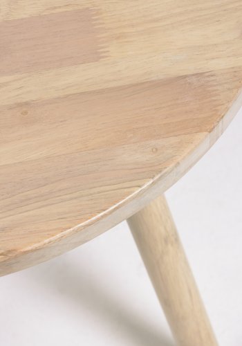 KAVE HOME Dilcia brnebord, rund - natur gummitr (55)