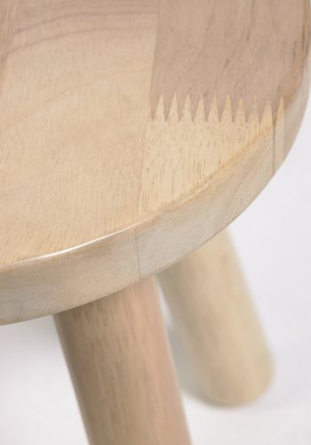 KAVE HOME Dilcia brnetaburet, rund - natur gummitr (H:31)