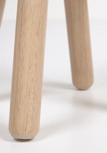 KAVE HOME Dilcia brnetaburet, rund - natur gummitr (H:31)