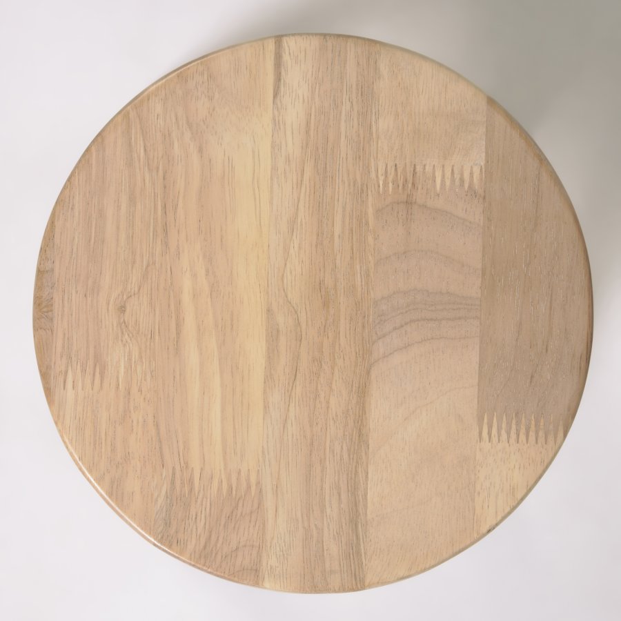 KAVE HOME Dilcia brnetaburet, rund - natur gummitr (H:31)