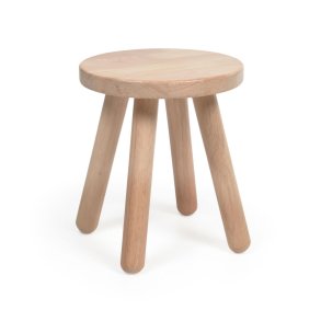 KAVE HOME Dilcia brnetaburet, rund - natur gummitr (H:31)