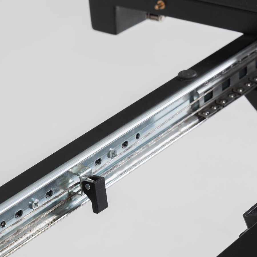 KAVE HOME Vashti spisebord, m. butterflybordplade - glas og gr porceln samt sort stl (120(160) 