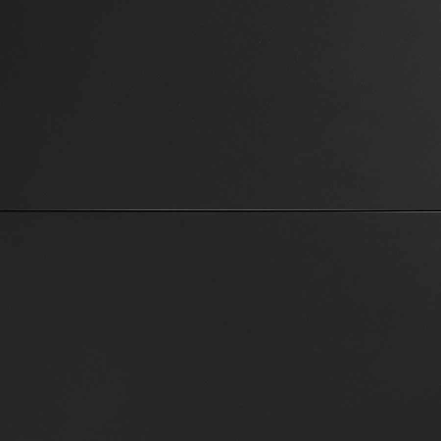 KAVE HOME Atminda spisebord, m. udtrk - klart glas og sort stl (160(210)x90) 