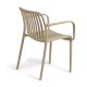 KAVE HOME Isabellini havestol, m. armln - beige polypropylen