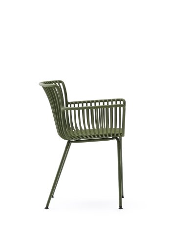 KAVE HOME Surpika udendrsstol med grnne stlben