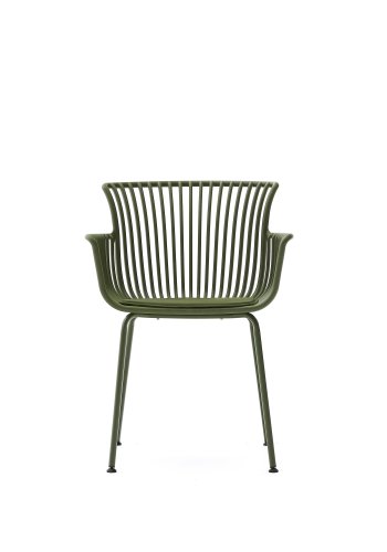 KAVE HOME Surpika udendrsstol med grnne stlben