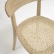 KAVE HOME Roman spisebordsstol - natur rattan, askefiner og bg