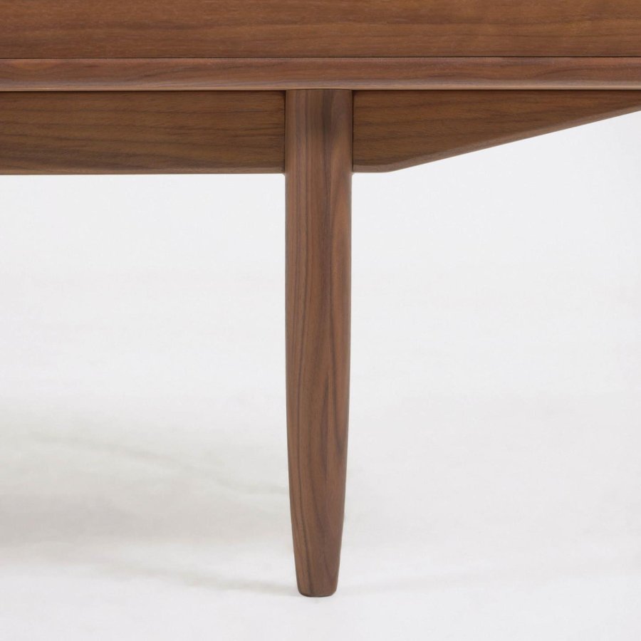 KAVE HOME Carolin sknk, m. 2 skydelger og 1 skuffe - brun valnddefiner og valnddetr (180x83.8)