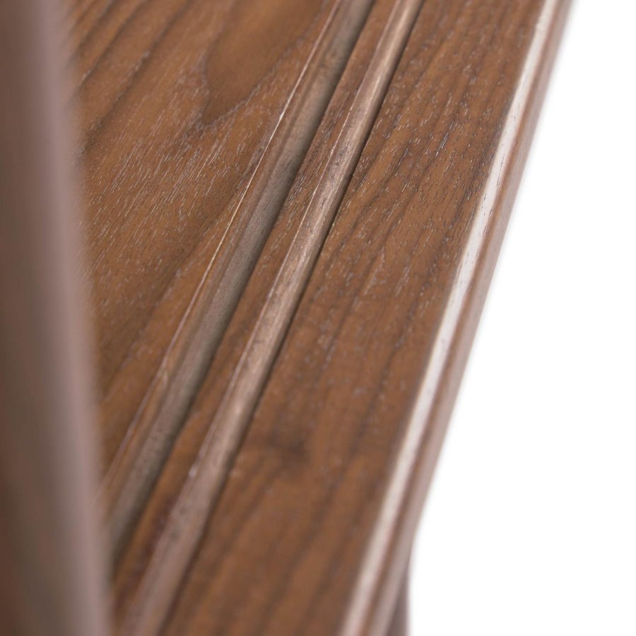 KAVE HOME Carolin reol, m. 1 skydelge - brun valnddefiner og valnddetr (130x169)