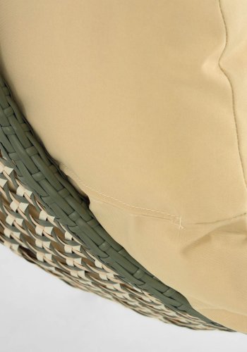 KAVE HOME Cira hngestol, m. hynder - polyester og multifarvet polyrattan