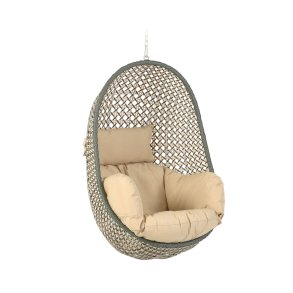 KAVE HOME Cira hngestol, m. hynder - polyester og multifarvet polyrattan