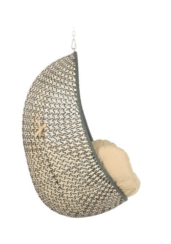 KAVE HOME Cira hngestol, m. hynder - polyester og multifarvet polyrattan