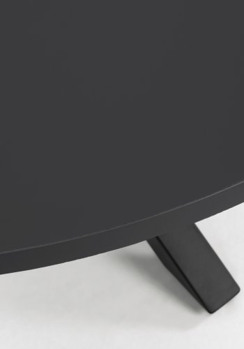 KAVE HOME Fuld Argo spisebord, rund - sort tr og sort stl (120)