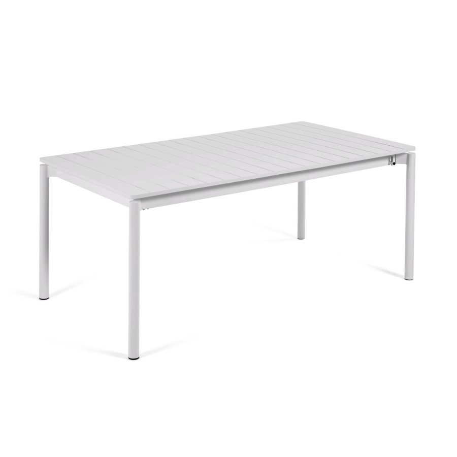 KAVE HOME Zaltana udtrkkeligt udendrsbord lavet af aluminium i en lysegr finish, 180 (240) x 100