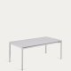 KAVE HOME Zaltana udtrkkeligt udendrsbord lavet af aluminium i en lysegr finish, 180 (240) x 100