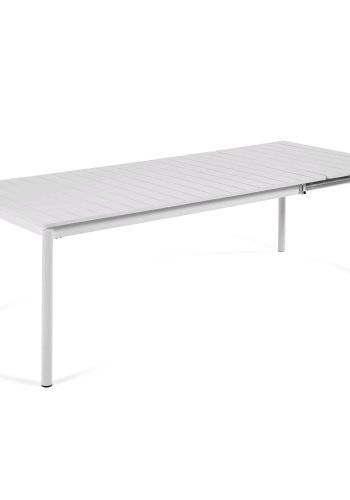 KAVE HOME Zaltana udtrkkeligt udendrsbord lavet af aluminium i en lysegr finish, 180 (240) x 100