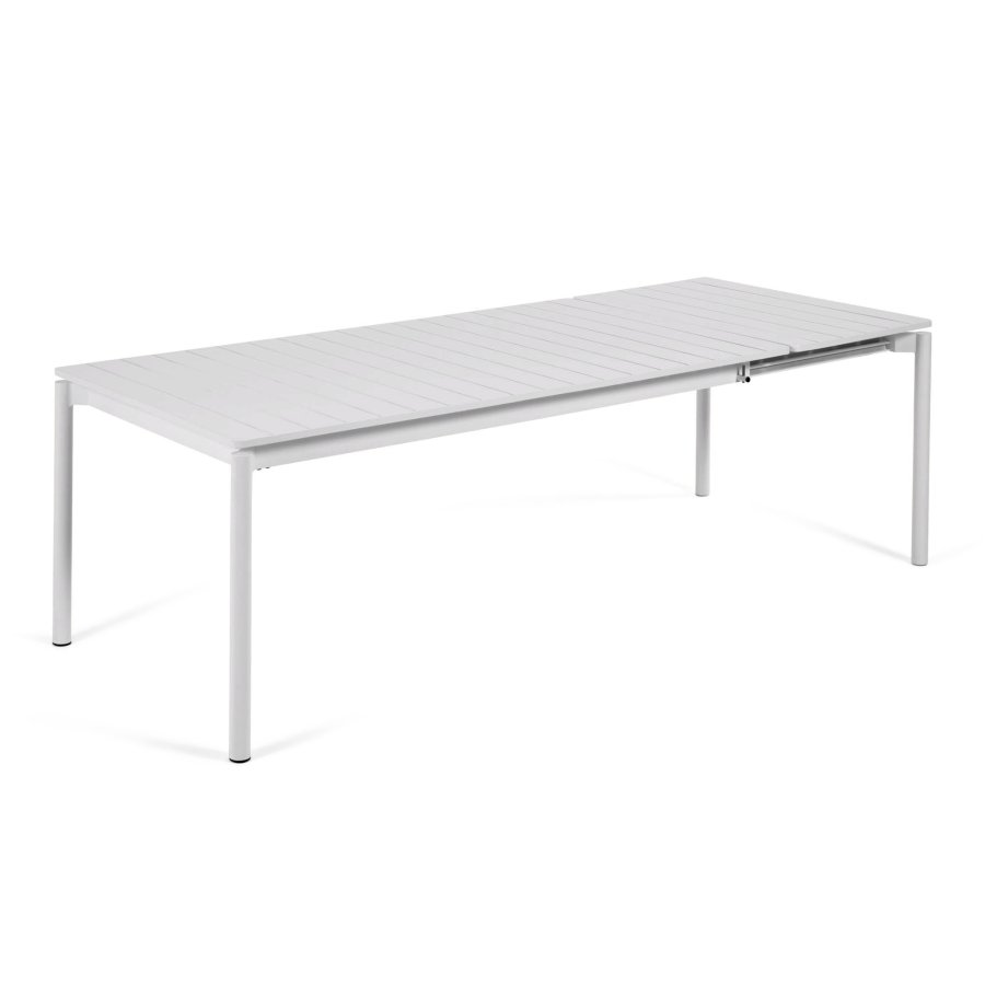 KAVE HOME Zaltana udtrkkeligt udendrsbord lavet af aluminium i en lysegr finish, 180 (240) x 100