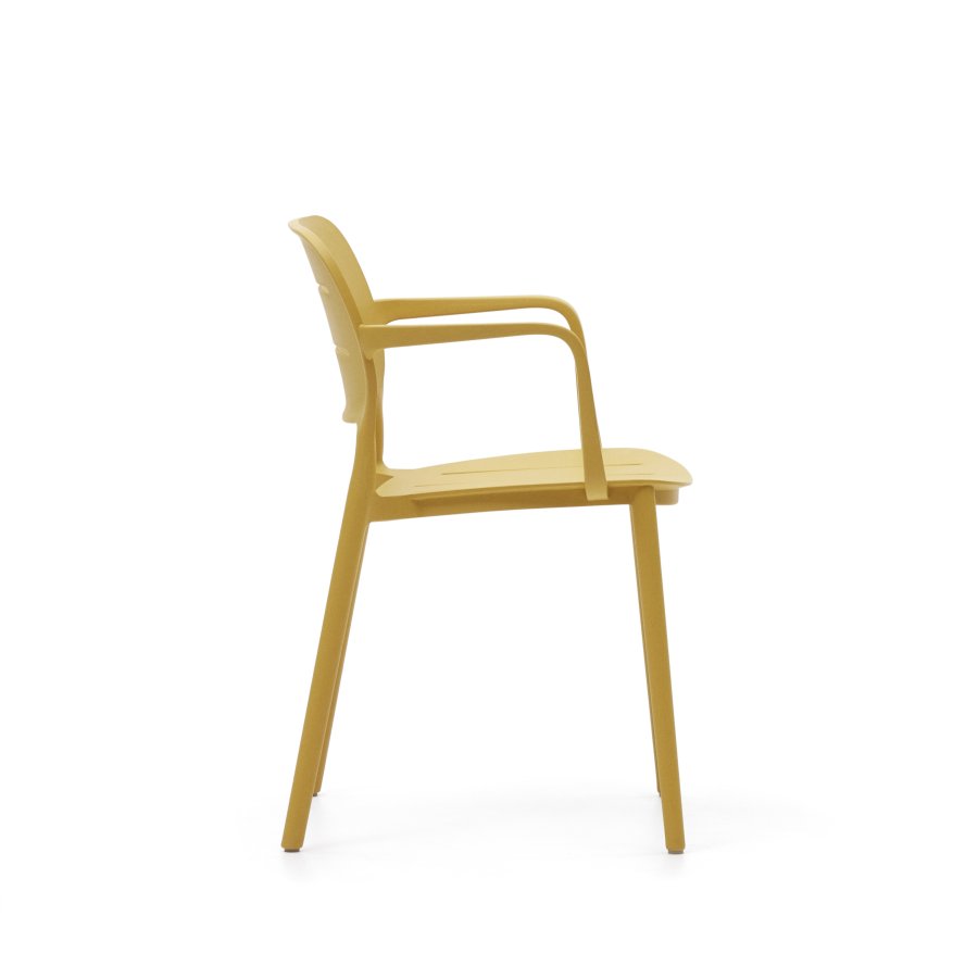 KAVE HOME Morella havestol, m. armln - sennepsgul plast