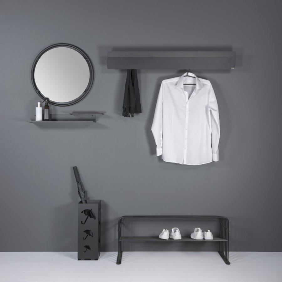 TORNA DESIGN Chaperone 120 knagerkke, m. 12 knager - sort stl (B:120)