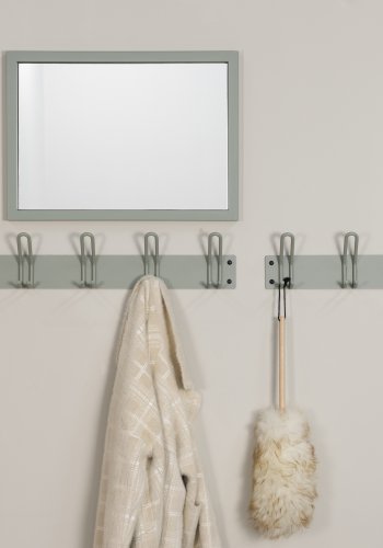 SPINDER DESIGN Miles 5 knagerkke, m. 5 knager - stvet grn stl